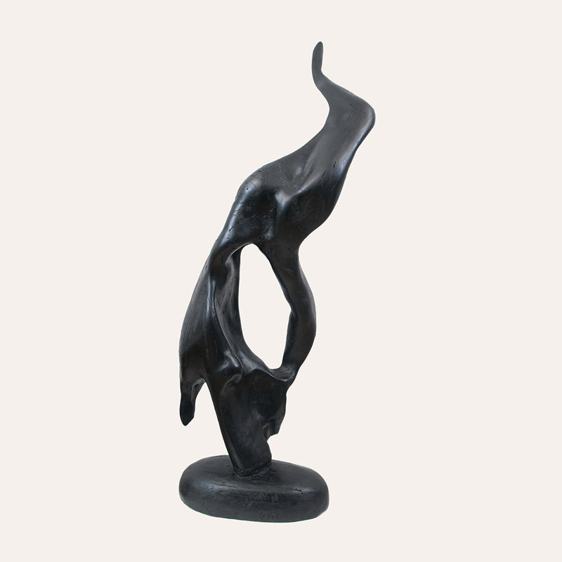 Elegance bog oak sculpture by Larry Harney, hand-carved from prehistoric Irish bog oak.