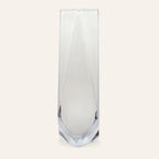 Goccia XL white color Murano glass vase, mouth-blown and crafted by hand on Murano Island in Venice, Italy.