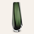 Goccia XL titanium color Murano glass vase, mouth-blown and crafted by hand on Murano Island in Venice, Italy.