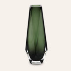Goccia XL titanium color Murano glass vase, mouth-blown and crafted by hand on Murano Island in Venice, Italy.