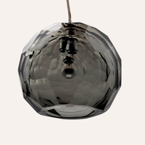 Sphera Medium Grey Murano Glass Pendant Lamp