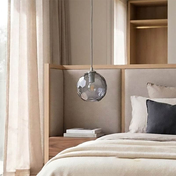 Sphera Small Grey Murano Glass Pendant Lamp