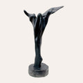 View from Another World bog oak sculpture by Larry Harney, hand-carved from prehistoric Irish bog oak.