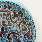 Wave handcrafted ceramic Bluetooth radio by Pablo Tito with a light blue finish, handcrafted in Andalusia, Spain.
